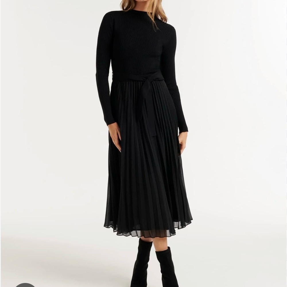 Ever New Black Midi Dress